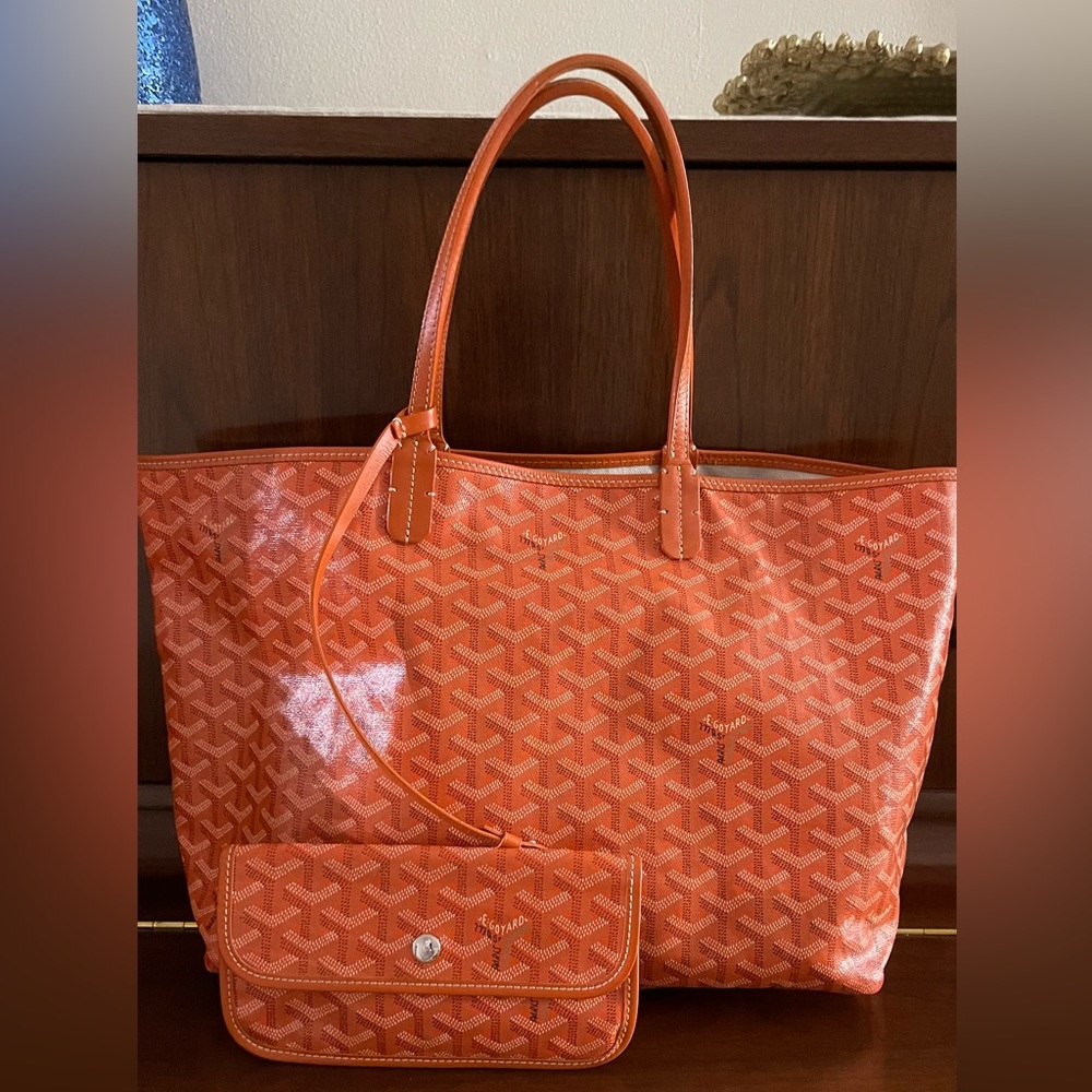 GOYARD Saint Louis PM Tote bag Orange